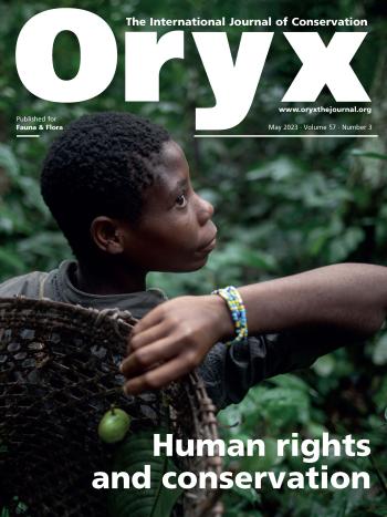 Oryx—The International Journal of Conservation - cover May 2023
